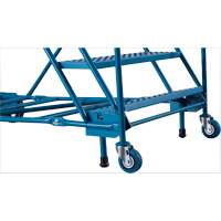 Escabeau roulant certifi&eacute; CSA avec marche verrouillable, 14 marches, Largeur de la marche 30", Hauteur de la plateforme 128", Acier Chandler Sales
