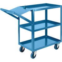 Order Picking Carts, 36" H x 18" W x 46" D, 3 Shelves, 1200 lbs. Capacity Chandler Sales