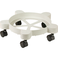 Lil'Dolly Pail Dollies, Plastic, 75 lbs. Capacity, 11" Diameter, Plastic Casters Chandler Sales