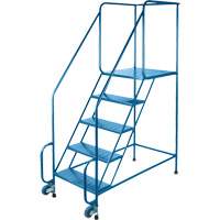 Tilt-N-Roll Ladders, Steel, 5 Steps, 22" Wide, 24" D x 47" H Top Step Chandler Sales