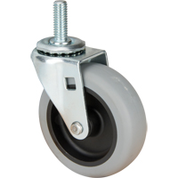 Roulette &agrave; tige, Pivotant, Diam&egrave;tre 3" (76 mm), Capacit&eacute; 80 lb (36 kg) Chandler Sales