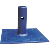 Scaffolding Accessories - Fixed Base Plate, Base Plate, 6" W x 6" H Chandler Sales