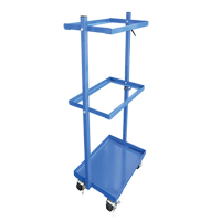 Stock Cart, Steel, 30-11/16" W x 19-1/4" D, 3 Shelves, 300 lbs. Capacity Chandler Sales