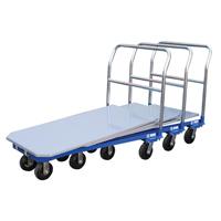 Platform Cart, 48" L x 24" W, 1500 lbs. Capacity, Mold-on Rubber Casters Chandler Sales