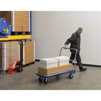 Platform Cart, 48" L x 24" W, 1500 lbs. Capacity, Mold-on Rubber Casters Chandler Sales