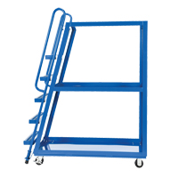 Stock Picking Cart, Steel, 21-7/8" W x 56-1/8" D, 3 Shelves, 1000 lbs. Capacity Chandler Sales