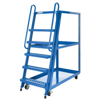 Stock Picking Cart, Steel, 27-7/8" W x 56-1/8" D, 3 Shelves, 1000 lbs. Capacity Chandler Sales