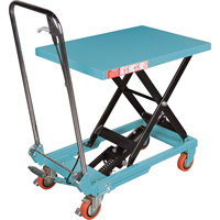 Heavy-Duty Hydraulic Scissor Lift Table, 27-1/2" L x 17-3/4" W, Steel, 330 lbs. Capacity Chandler Sales