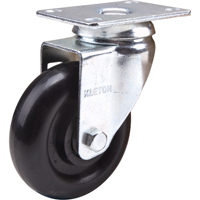 Roulette, Pivotant, 4" (101,6 mm), Polyol&eacute;fine, 250 lb (113 kg) Chandler Sales