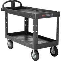 Chariot utilitaire robuste, 2 tiers, 25-1/4" x 33-1/4" x 55", Capacit&eacute; 750 lb Chandler Sales
