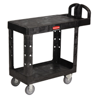 Chariot utilitaire robuste a/tablette plate - 4505-00, 2 tiers, 17-1/4" x 38-1/10" x 38-1/2", Capacit&eacute; 500 lb Chandler Sales