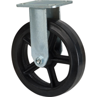 Mold-on Caster, Rigid, 8" (203.2 mm), Rubber, 660 lbs. (299 kg.) Chandler Sales