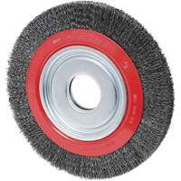 Crimped Wire Wheel, 6" Dia., 0.02" Fill, 1/2"/2"/5/8" Arbor Chandler Sales