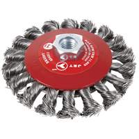 BK520T Knot-Twisted Conical Bevel Brush, 5" Dia., 5/8-11 Arbor Chandler Sales
