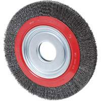 Crimped Wire Wheel, 6" Dia., 0.007" Fill, 2"/1/2" - 5/8" Arbor Chandler Sales
