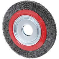Crimped Wire Wheel, 10" Dia., 0.014" Fill, 2" Arbor Chandler Sales