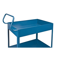 Chariots de service &agrave; bordure profonde, 2 Tiers, 24" la x 47" h x 36" p, Capacit&eacute; 1200 lb Chandler Sales