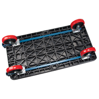 Plastic Platform Truck, 48" L x 24" W, 2500 lbs. Cap., Polyurethane Wheels Chandler Sales