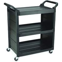 Chariot de service avec panneaux d'extr&eacute;mit&eacute;s, 3 tiers, 18-5/8" x 36-5/8" x 33-5/8", Capacit&eacute; 150 lb Chandler Sales