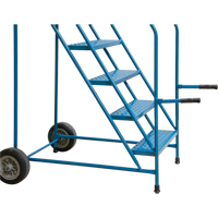 Trailer Access Rolling Ladder with Rails, 4 Steps, 22" Step Width, 37" Platform Height, Steel Chandler Sales
