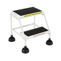 Stop-Step Ladders, 2 Steps, 16" Step Width, 18-9/16" Platform Height, Steel Chandler Sales