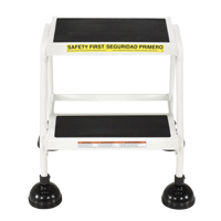 Stop-Step Ladders, 2 Steps, 16" Step Width, 18-9/16" Platform Height, Steel Chandler Sales