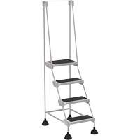 Stop-Step Ladders, 4 Steps, 16" Step Width, 38-3/16" Platform Height, Steel Chandler Sales