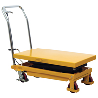 Hydraulic Scissor Lift Table, 19.5" L x 35.5" W/35-1/2" L x 19-1/2" W, Steel, 770 lbs. Capacity Chandler Sales