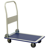 Folding Handle Platform Truck, Steel, 440 lbs., 29" L x 19" W, 32-1/2" High Chandler Sales