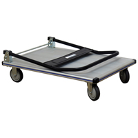 Folding Handle Platform Truck, Aluminum, 550 lbs., 35-1/2" L x 24" W, 35-1/2" High Chandler Sales