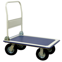 Folding Handle Platform Truck, Steel, 660 lbs., 35" L x 23" W, 43.5" High Chandler Sales