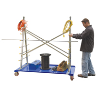 Chariot &agrave; cadre en A pour barres et tuyaux, Acier, 36-3/4" la x 73-3/4" p x 72-1/2" h, Capacit&eacute; de 2000 lb Chandler Sales