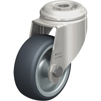Stainless Steel Thermoplastic Elastomer Caster, Swivel, 3-1/8" (79.5 mm) Dia., 220 lbs. (100 kg.) Capacity Chandler Sales