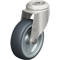 Stainless Steel Thermoplastic Elastomer Caster, Swivel, 4" (102 mm) Dia., 240 lbs. (108 kg.) Capacity Chandler Sales