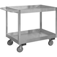 Chariot avec tablettes de calibre industriel, 2 Tiers, 18-1/8" la x 35" h x 36" p, Capacit&eacute; 1200 lb Chandler Sales