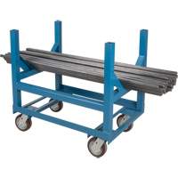 Pipe & Bar Cradle Truck, 24" L x 24" W x 34" H, 2500 lbs. Capacity, Polyurethane Wheels Chandler Sales