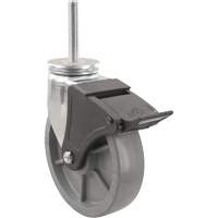 Emaxx Envirothane Caster, Swivel with Brake, 4" (101.6 mm) Dia., 1000 lbs. (453.6 kg.) Capacity Chandler Sales