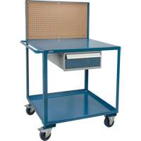 Mobile Service Cart, 2 Tiers, 24" W x 57" H x 40" D, 1200 lbs. Capacity Chandler Sales