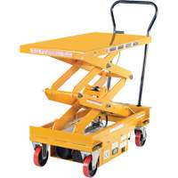DC Powered Hydraulic Scissor Lift Elevating Cart, Steel, 39-3/4" L x 20-1/2" W, 1000 lbs. Capacity Chandler Sales