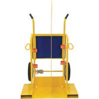 Welding Cylinder Torch Cart, Foam-Filled Wheels, 24" W x 19-1/2" L Base, 500 lbs. Chandler Sales