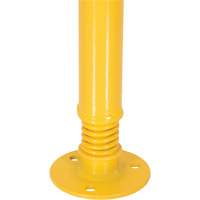 Spring Loaded Bollard, Steel, 42" H x 2-1/8" W, Yellow Chandler Sales