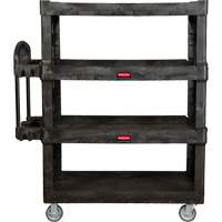 Heavy-Duty Ergo Utility Cart, 4 Tiers, 24-1/4" x 62-2/5" x 54-1/10", 700 lbs. Capacity Chandler Sales
