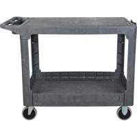 Chariot utilitaire pour l'entretien avec tablette plate, 2 tiers, 25-1/4" x 32-1/4" x 44", Capacit&eacute; 550 lb Chandler Sales