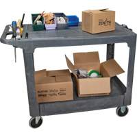 Chariot utilitaire pour l'entretien avec tablette plate, 2 tiers, 25-1/4" x 32-1/4" x 44", Capacit&eacute; 550 lb Chandler Sales
