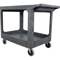 Chariot utilitaire pour l'entretien avec tablette plate, 2 tiers, 25-1/4" x 32-1/4" x 44", Capacit&eacute; 550 lb Chandler Sales