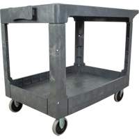 Chariot utilitaire pour l'entretien avec tablette plate, 2 tiers, 25-1/4" x 32-1/4" x 44", Capacit&eacute; 550 lb Chandler Sales