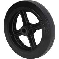 Mold-On Rubber Wheel, 10" (254 mm) Dia. x 2" (50.8 mm) W, 948 lbs. (430 kg) Capacity Chandler Sales