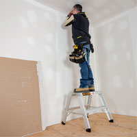 Poste de travail chevalet de sciage portatif, Cadre Aluminium, 12-1/4" p x 24" h Chandler Sales