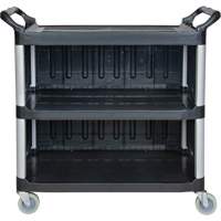 Chariot utilitaire, 3 tiers, 19-3/4" x 37-1/2" x 40-1/4", Capacit&eacute; 250 lb Chandler Sales