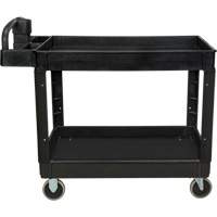 Utility Cart, 2 Tiers, 25-5/8" x 33-1/2" x 43-3/4", 550 lbs. Capacity Chandler Sales